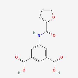 molecular formula C13H9NO6 B5551038 5-(2-furoylamino)isophthalic acid 