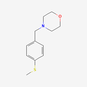 molecular formula C12H17NOS B5551056 4-[4-(methylthio)benzyl]morpholine 