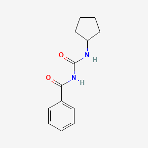 molecular formula C13H16N2O2 B5551065 N-[(环戊氨基)羰基]苯甲酰胺 