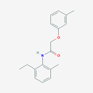 molecular formula C18H21NO2 B5551083 N-(2-ethyl-6-methylphenyl)-2-(3-methylphenoxy)acetamide 