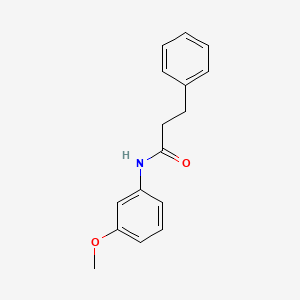 molecular formula C16H17NO2 B5551112 N-(3-methoxyphenyl)-3-phenylpropanamide 