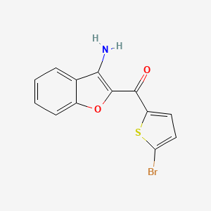 (3-amino-1-benzofuran-2-yl)(5-bromo-2-thienyl)methanone