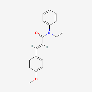 molecular formula C18H19NO2 B5551237 N-ethyl-3-(4-methoxyphenyl)-N-phenylacrylamide 