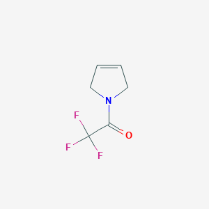 molecular formula C6H6F3NO B055513 1-(trifluoroacetyl)-2,5-dihydro-1H-pyrrole CAS No. 111185-41-2