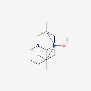 molecular formula C15H26N2O B5551323 5',7'-dimethyl-1',3'-diazaspiro[cyclohexane-1,2'-tricyclo[3.3.1.1~3,7~]decan]-6'-ol 
