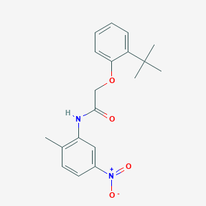 molecular formula C19H22N2O4 B5551343 2-(2-tert-butylphenoxy)-N-(2-methyl-5-nitrophenyl)acetamide 