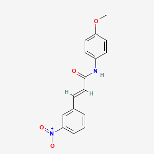 molecular formula C16H14N2O4 B5551401 N-(4-methoxyphenyl)-3-(3-nitrophenyl)acrylamide 