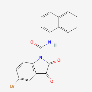 molecular formula C19H11BrN2O3 B5551453 5-bromo-N-1-naphthyl-2,3-dioxo-1-indolinecarboxamide 