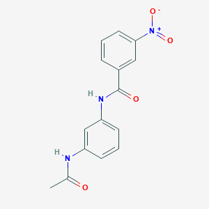molecular formula C15H13N3O4 B5551468 N-[3-(acetylamino)phenyl]-3-nitrobenzamide 