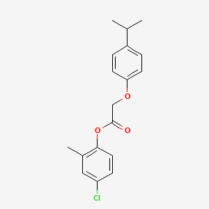 molecular formula C18H19ClO3 B5551486 4-chloro-2-methylphenyl (4-isopropylphenoxy)acetate 