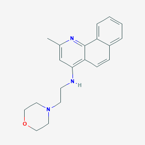 molecular formula C20H23N3O B5551517 2-甲基-N-[2-(4-吗啉基)乙基]苯并[h]喹啉-4-胺 