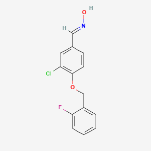 3-chloro-4-[(2-fluorobenzyl)oxy]benzaldehyde oxime