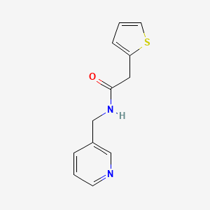 molecular formula C12H12N2OS B5551698 N-(3-pyridinylmethyl)-2-(2-thienyl)acetamide 