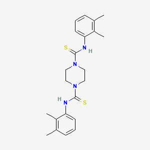 molecular formula C22H28N4S2 B5551772 N,N'-bis(2,3-dimethylphenyl)-1,4-piperazinedicarbothioamide 