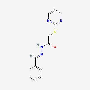 N'-benzylidene-2-(2-pyrimidinylthio)acetohydrazide