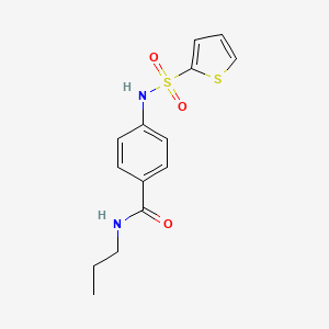 N-propyl-4-[(2-thienylsulfonyl)amino]benzamide