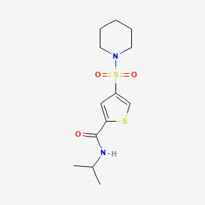 N-isopropyl-4-(1-piperidinylsulfonyl)-2-thiophenecarboxamide