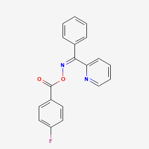 phenyl(2-pyridinyl)methanone O-(4-fluorobenzoyl)oxime
