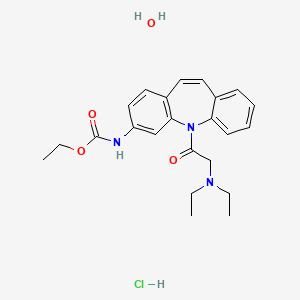 ethyl [5-(N,N-diethylglycyl)-5H-dibenzo[b,f]azepin-3-yl]carbamate hydrochloride hydrate