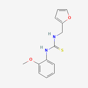 molecular formula C13H14N2O2S B5552032 N-(2-furylmethyl)-N'-(2-methoxyphenyl)thiourea CAS No. 78194-70-4