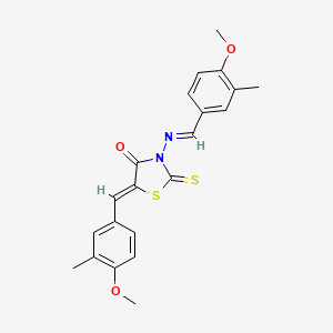 5-(4-methoxy-3-methylbenzylidene)-3-[(4-methoxy-3-methylbenzylidene)amino]-2-thioxo-1,3-thiazolidin-4-one