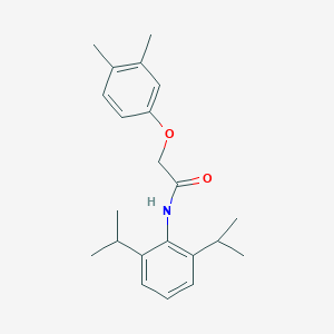 molecular formula C22H29NO2 B5552075 N-(2,6-二异丙基苯基)-2-(3,4-二甲基苯氧基)乙酰胺 