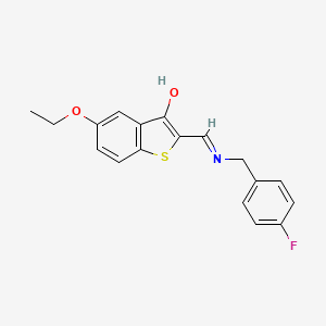 5-ethoxy-2-{[(4-fluorobenzyl)amino]methylene}-1-benzothiophen-3(2H)-one