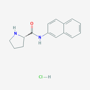 molecular formula C15H17ClN2O B555229 L-脯氨酸 β-萘酰胺盐酸盐 CAS No. 97216-16-5