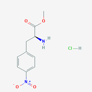 molecular formula C10H13ClN2O4 B555233 4-硝基-L-苯丙氨酸甲酯盐酸盐 CAS No. 17193-40-7