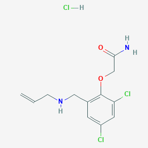 2-[2,4-Dichloro-6-[(prop-2-enylamino)methyl]phenoxy]acetamide;hydrochloride