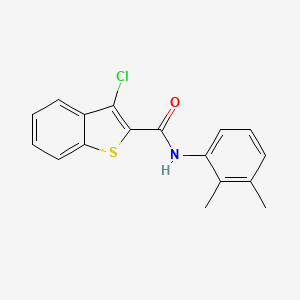 molecular formula C17H14ClNOS B5552421 3-氯-N-(2,3-二甲苯基)-1-苯并噻吩-2-甲酰胺 