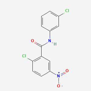 molecular formula C13H8Cl2N2O3 B5552464 2-chloro-N-(3-chlorophenyl)-5-nitrobenzamide 