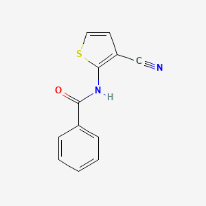 molecular formula C12H8N2OS B5552523 N-(3-cyano-2-thienyl)benzamide CAS No. 55654-17-6