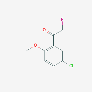 B055527 1-(5-Chloro-2-methoxyphenyl)-2-fluoroethanone CAS No. 111840-97-2