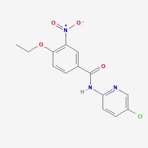 molecular formula C14H12ClN3O4 B5552730 N-(5-chloro-2-pyridinyl)-4-ethoxy-3-nitrobenzamide CAS No. 6212-64-2