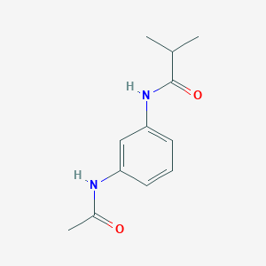 molecular formula C12H16N2O2 B5552748 N-[3-(乙酰氨基)苯基]-2-甲基丙酰胺 