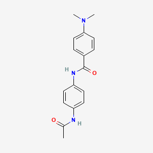 molecular formula C17H19N3O2 B5552760 N-[4-(acetylamino)phenyl]-4-(dimethylamino)benzamide 