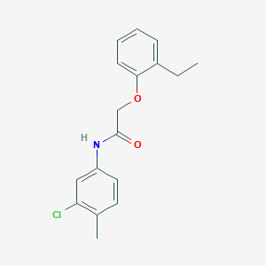 molecular formula C17H18ClNO2 B5552803 N-(3-氯-4-甲基苯基)-2-(2-乙基苯氧基)乙酰胺 