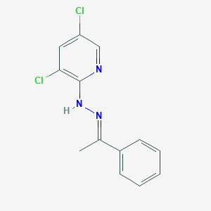molecular formula C13H11Cl2N3 B5552805 1-phenylethanone (3,5-dichloro-2-pyridinyl)hydrazone 