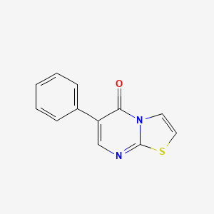molecular formula C12H8N2OS B5552861 6-phenyl-5H-[1,3]thiazolo[3,2-a]pyrimidin-5-one 