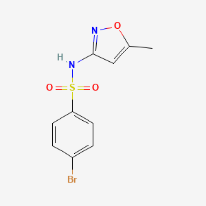 molecular formula C10H9BrN2O3S B5552866 4-溴-N-(5-甲基-3-异恶唑基)苯磺酰胺 CAS No. 349614-44-4