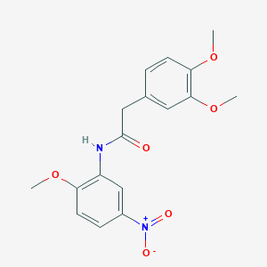 molecular formula C17H18N2O6 B5552918 2-(3,4-二甲氧基苯基)-N-(2-甲氧基-5-硝基苯基)乙酰胺 