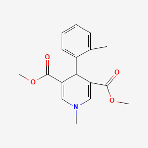 molecular formula C17H19NO4 B5553013 dimethyl 1-methyl-4-(2-methylphenyl)-1,4-dihydro-3,5-pyridinedicarboxylate 