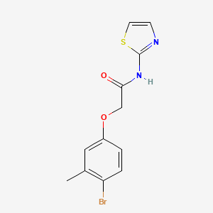 molecular formula C12H11BrN2O2S B5553028 2-(4-bromo-3-methylphenoxy)-N-1,3-thiazol-2-ylacetamide 