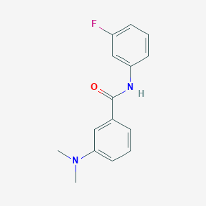 molecular formula C15H15FN2O B5553067 3-(dimethylamino)-N-(3-fluorophenyl)benzamide 