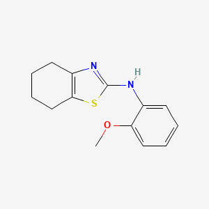 molecular formula C14H16N2OS B5553075 N-(2-methoxyphenyl)-4,5,6,7-tetrahydro-1,3-benzothiazol-2-amine 