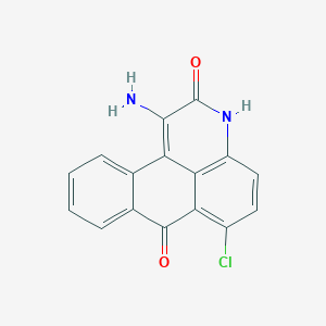 molecular formula C16H9ClN2O2 B5553167 1-氨基-6-氯-3H-萘并[1,2,3-de]喹啉-2,7-二酮 