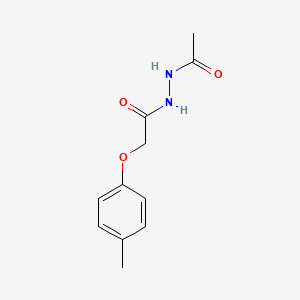 molecular formula C11H14N2O3 B5553185 N'-acetyl-2-(4-methylphenoxy)acetohydrazide 
