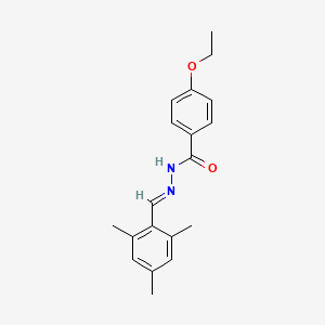 molecular formula C19H22N2O2 B5553192 4-ethoxy-N'-(mesitylmethylene)benzohydrazide 