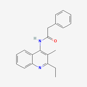 N-(2-ethyl-3-methyl-4-quinolinyl)-2-phenylacetamide